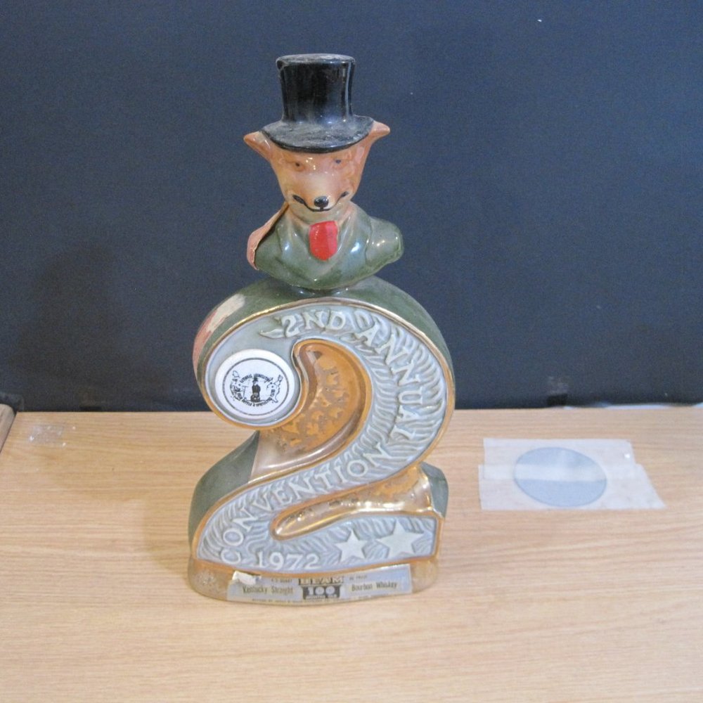 1972 2nd Annual Convention Jim Beam Empty Decanter